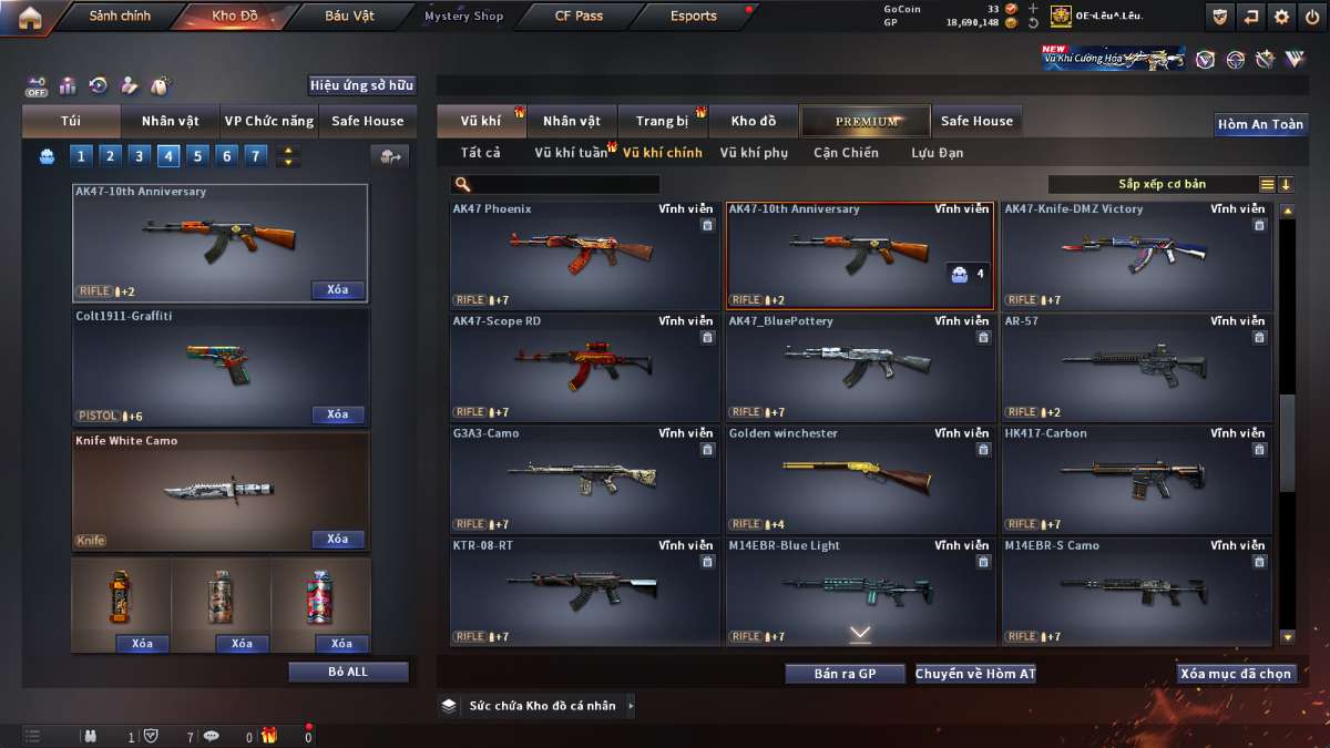 shop acc cf uy tin gia re